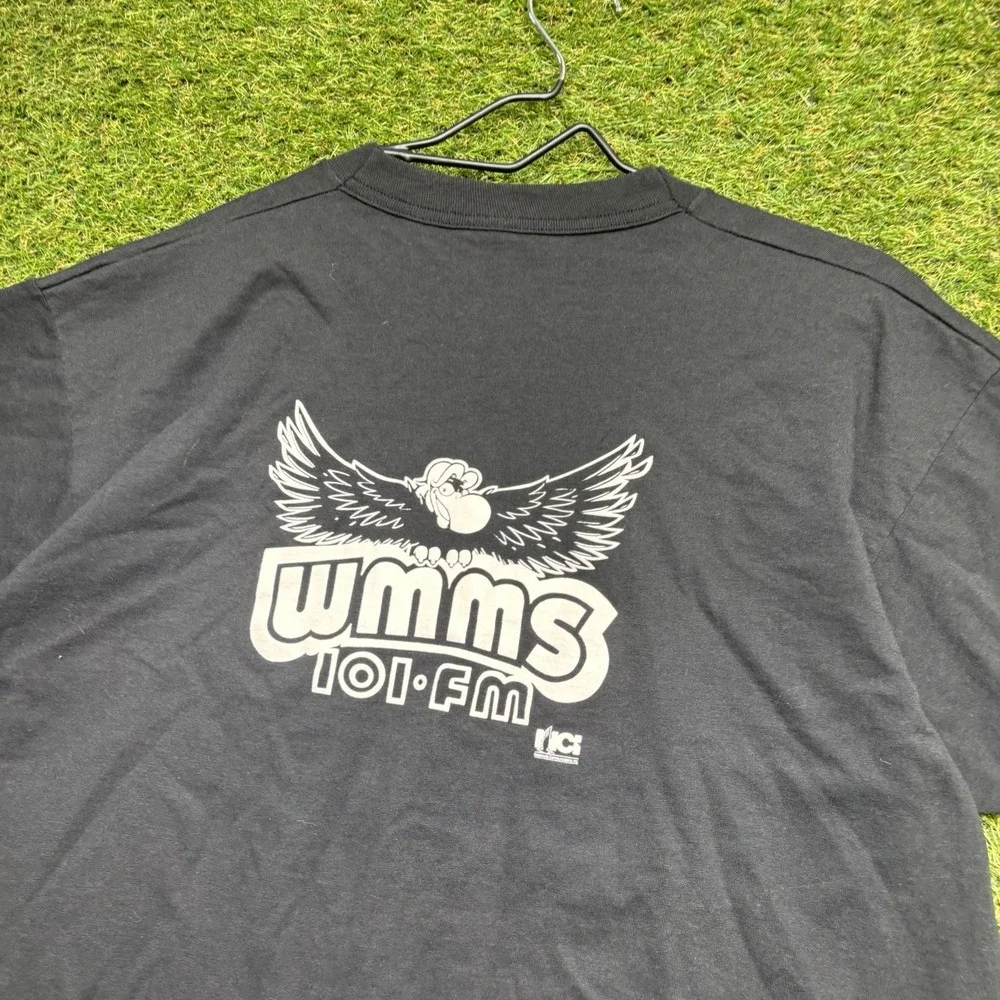 Vintage KISS Concert Shirt Mens XL Alive Reunion Tour WMMS Ohio Radio Promo